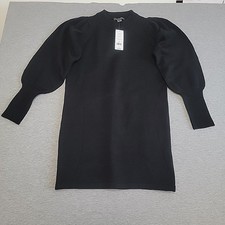 French Connection Sweater Dress Women's M Balloon Sleeves Whimsigoth NEW $128