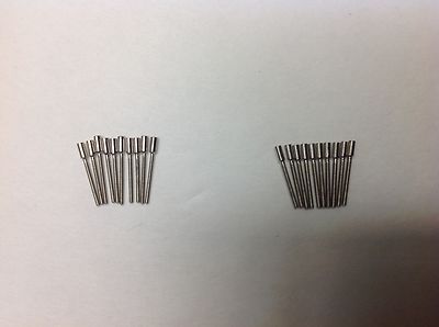 20 Watch Stem Extender/Extensions  0.9MM and 0.7MM 10pec each Stainlees steel 