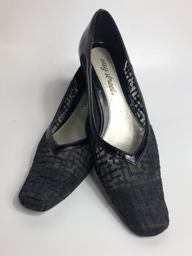 Dress Shoes Size 7.5 Patent and Fabric 