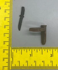 Brown Spirit Knife Sheath Belt Leg Strap Web Gear GI Joe 6" Classified 36 Figure