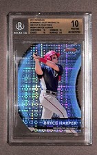 2012 Bowman #BBP4 Bryce Harper Rookie /25 Atomic Die Cut BGS 10 Pristine