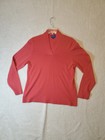 Pendleton Men's Long Sleeve Sweater V Neck Red XL Merino Wool