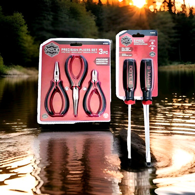 Doyle 3pc Precision Pliers Set And Doyle 2pc Demolition Screwdrivers | eBay