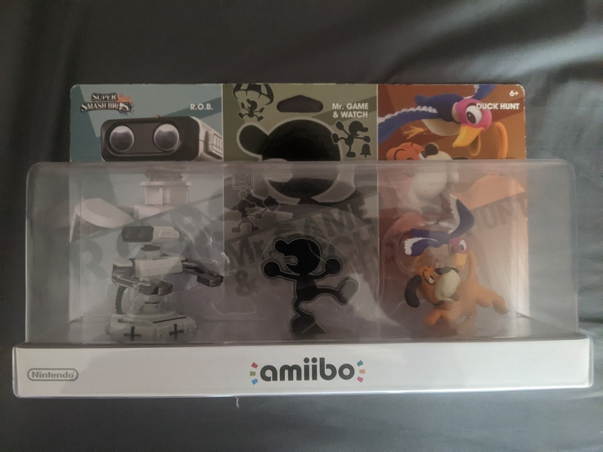 Smash Amiibo- Retro 3-Pack Game Watch, and Duck  Hunt