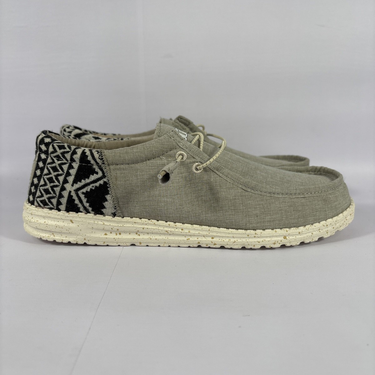 Hey Dude Wally Funk Jacquard Sneakers Men’s Size 12 Amazon.com | HEYDUDE Wally Funk Jersey Jacquard Black/Multi  main image 4
