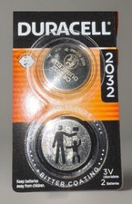 Duracell CR2032 Coin Cell 3V Lithium Battery Lot of 20, 2 In Pack, New In Pkg