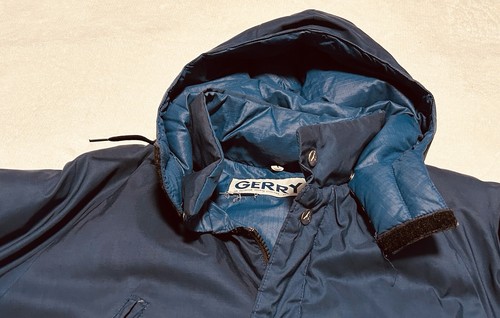 Vintage 1970’s /80s Gerry Down Men’s S Puffer Coat Parka Blue W/ Hood Denver Co - Picture 3 of 9