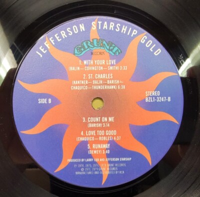 Vintage 1979 Jefferson Starship 