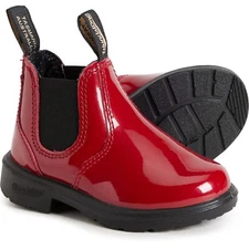 Blundstone Kids Elastic Side Chelsea Boots 2253 Red Patent SIZE AU 2 =  US 3-3.5