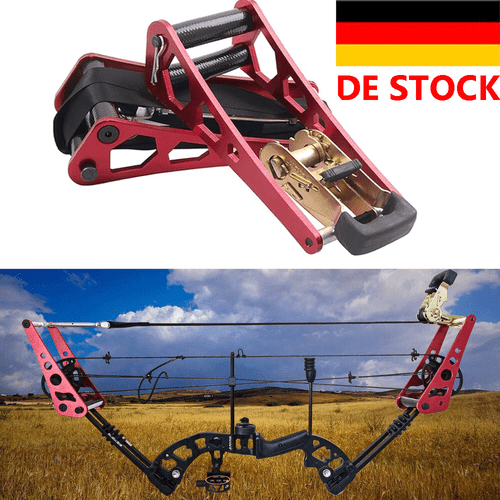 Tragbare Bogenschießen Ratsche Bogenpresse Werkzeuge für Compoundbögen Jagd - Bild 1 von 13