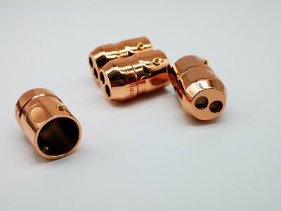 4x 18mm Hifi Speaker audio Cable Y Splitter Pant Copper pants stabilizer 