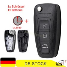 3 Tasten Ersatz Klapp Schlüssel Gehäuse für Ford Transit Connect Tourneo Custom