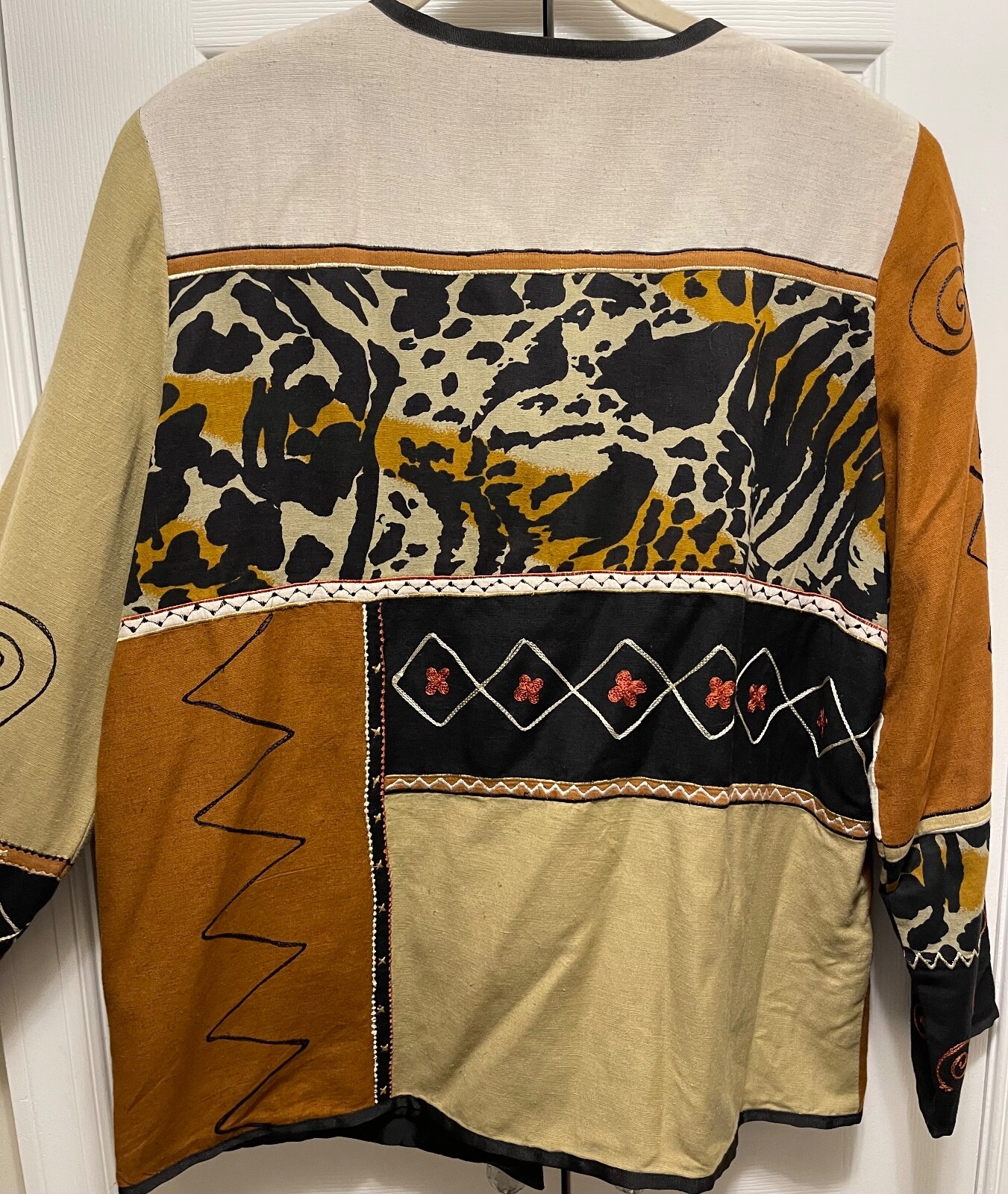 Indigo Moon Woman's Patterned Button Down Jacket/… - image 3