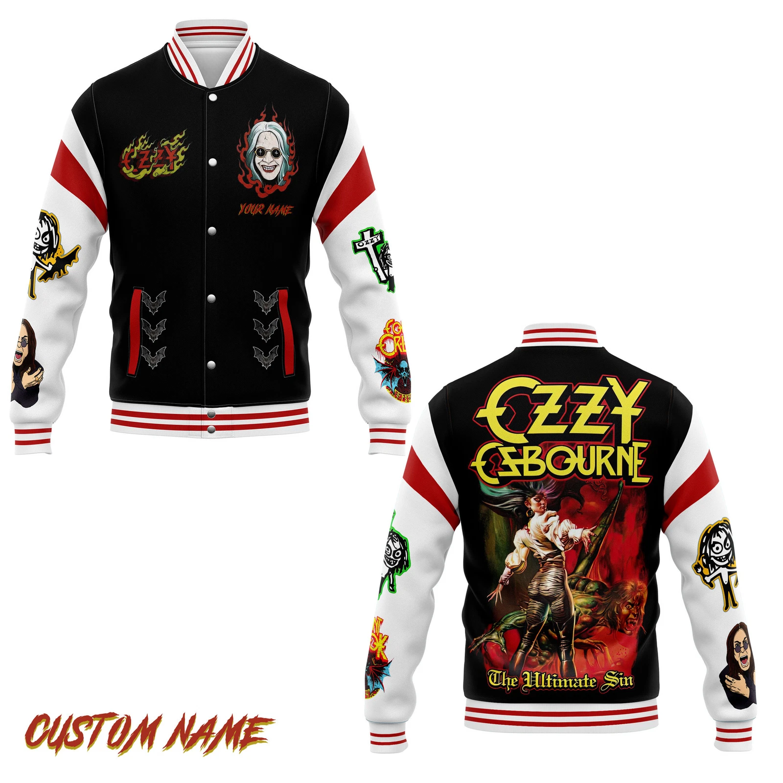 Ozzy Osbourne New Baseball Jacket For Fan