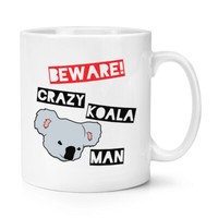 Beware VerrüCkte Koala Mann 284Ml Becher Tasse - Lustig Australien Lustig