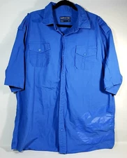ECKO UNLTD Short Sleeve Button Up Shirt | Men's 3X | Blue Rhino