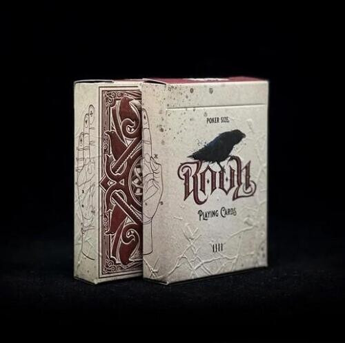 Tarjetas de juego Ravn IIII rojas de Estocolmo 17 - sin impresión