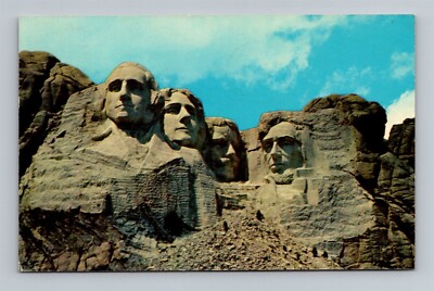 Mt. Rushmore National Memorial Black Hills South Dakota c.1962 Postcard