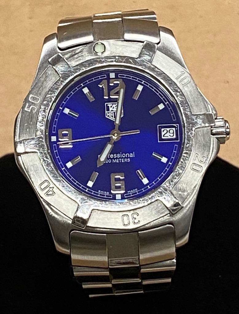 TAG HEUER PROFESSIONAL WN1112 BLUE DIAL STAINLESS STEEL 37mm