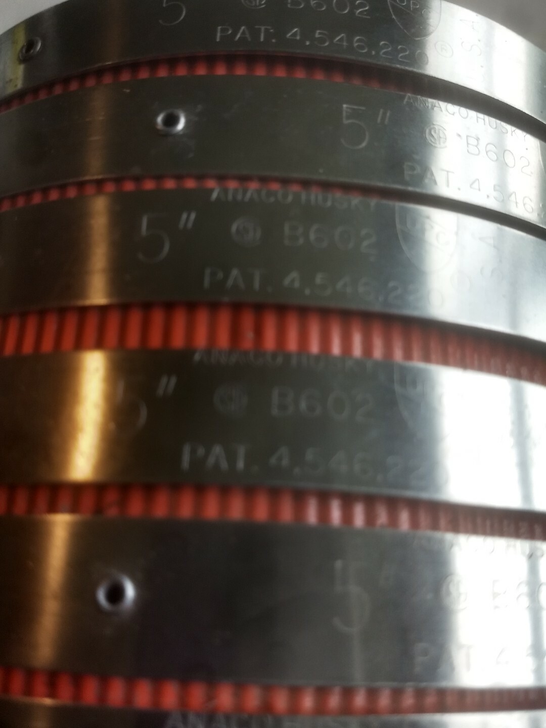 ANACO HUSKY 5" NO HUB COUPLING 6 BANDS eBay