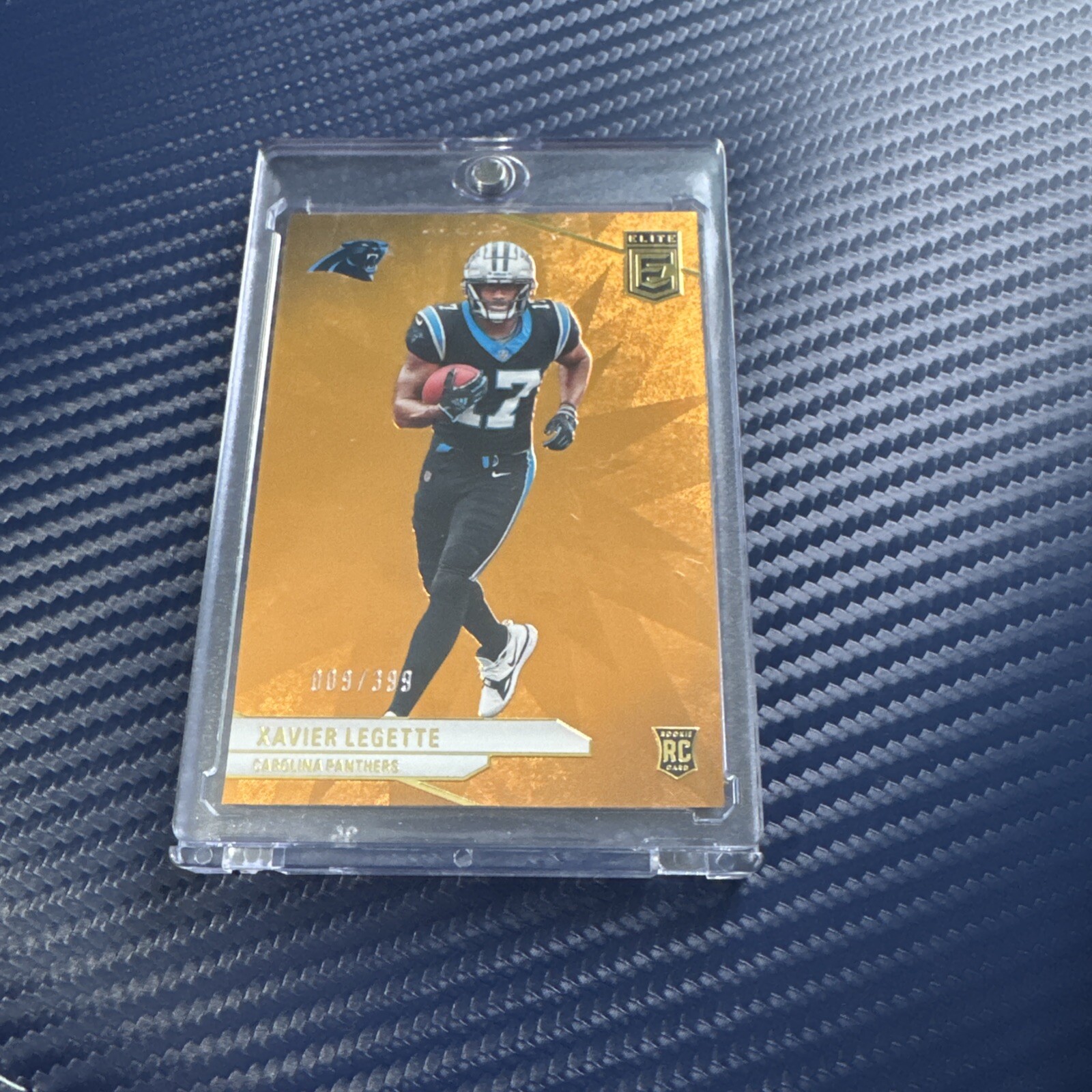 2024 Elite Xavier Legette Orange Burst /399 Holo Rookie PANTHERS #113