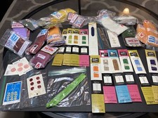 Vintage Columbia Minerva Latch Hook Yarn Lot Talon Zippers Buttons