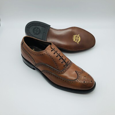 Vintage Classic Leather Longwing Wingtip Oxford Shoes 8D by Florsheim Vintage Florsheim Longwing Wingtip Brown Leather Oxfords Men  main image 3