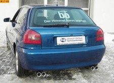 FOX Sportauspuff re li je 2x76mm Absorber für Audi A3 1.6l 1.8l 1.8l T 1.9l TDI