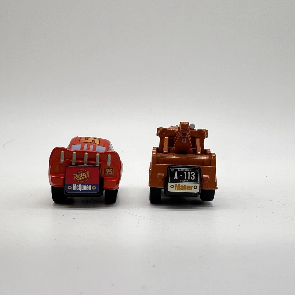 Takara Tomy Choro Q 东京迪士尼汽车 Lightning Mcqueen 和 Tow Mater 批量 2 件 — 第 4/4 张图片