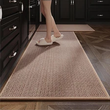 Yancorp Kitchen Rugs Set of 2 PCS Long Kitchen Mats for Floor Kitchen Rug Non-Sl