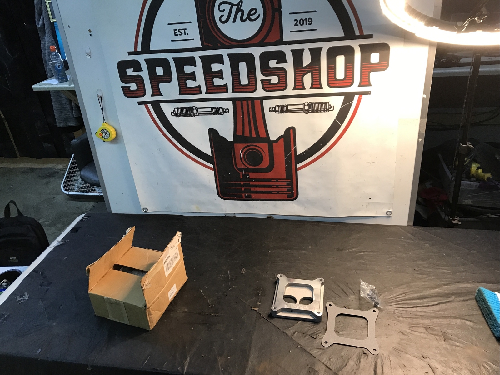 Holley 1745 TBI Adapter Square Bore To TBI Flange For 2 bbl Pro