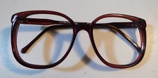 Vintage ELITE OPTICAL Fairway Burgundy 54/20 Eyeglass Frame New Old Stock E5