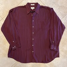 Men s Big Tall Long Sleeve Button Down Shirt Size 18.5 36/37