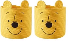Idea Nuova Disney Winnie the Pooh Figural Rope Storage Organizer Basket, 10" ...