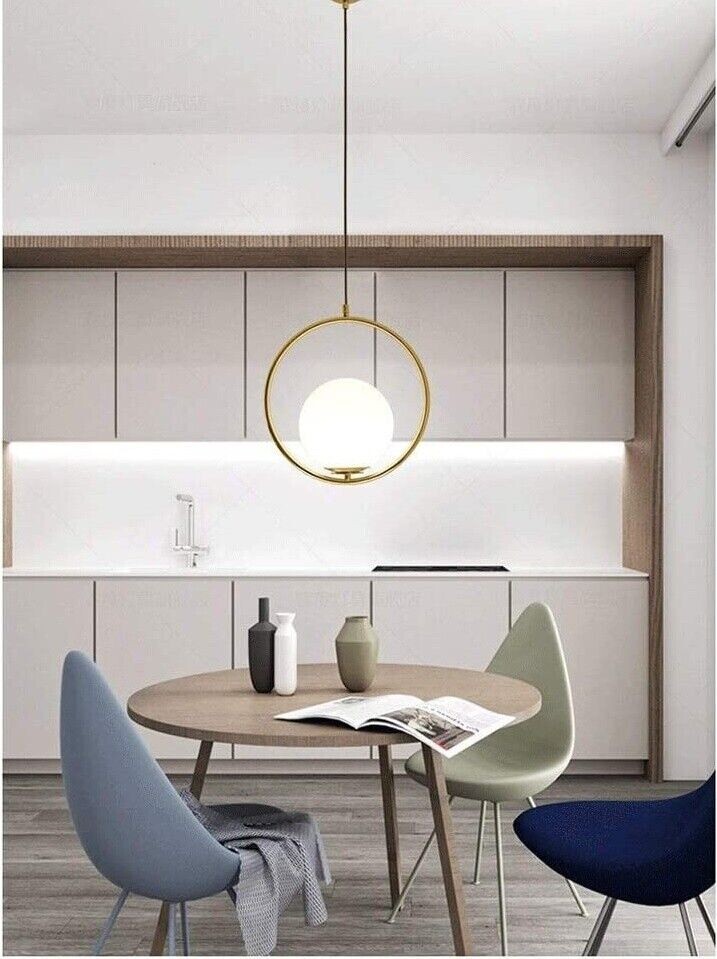 Lampadario Sfera Vetro Moderno Bronzo - Luce Calda per la Casa