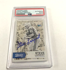 Steve Largent signed autograph 2016 Panini Classics football card PSA SLAB b