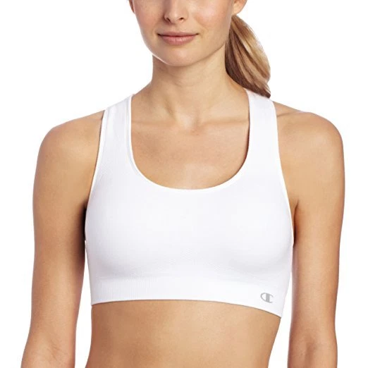 Champion Women's USA Double Dry Seamless White Sports Bra Size XS/Small