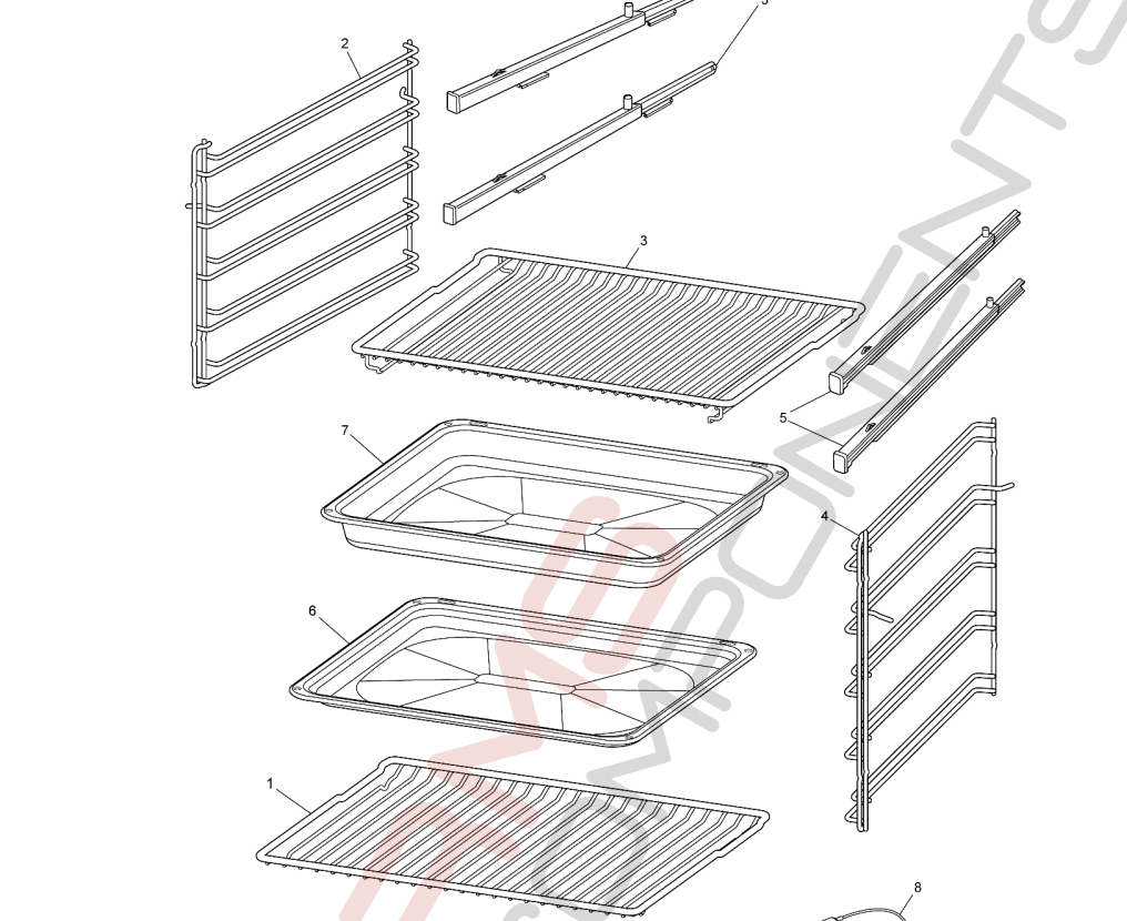 ELECTROLUX OVEN RACK PACK 60cm EVEP614DSD 94403179400 EVEP614SD eBay