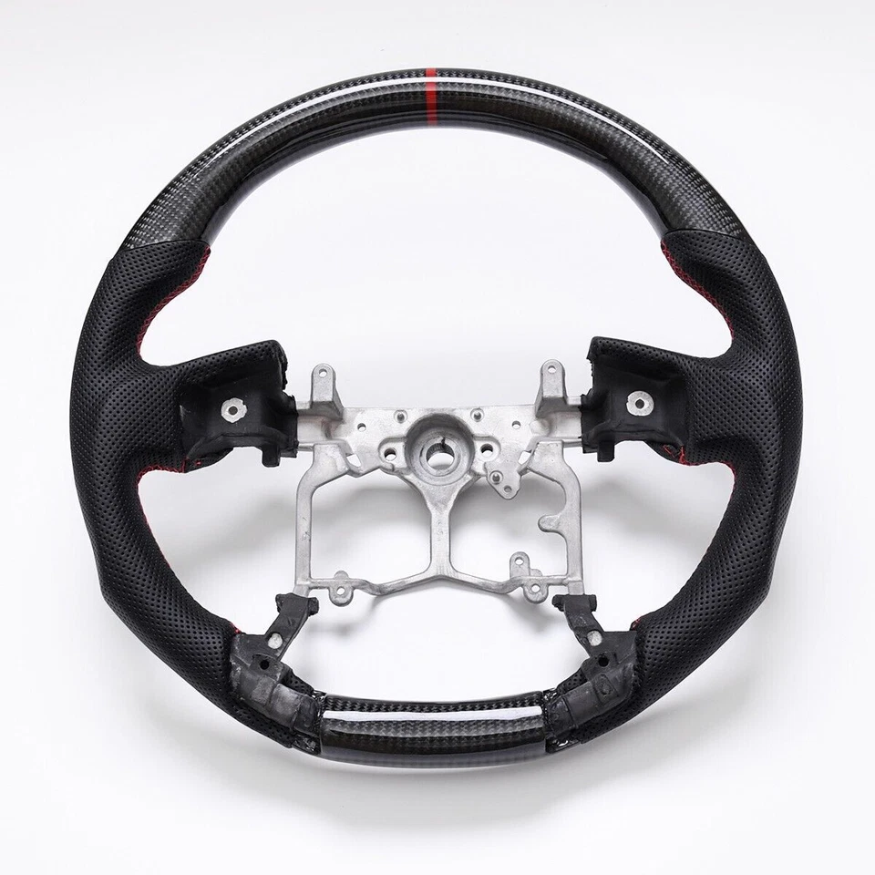 Volante de fibra de carbono real para Toyota 4RUNNER TUNDRA TACOMA 2010-2023 Foto 2 de 4