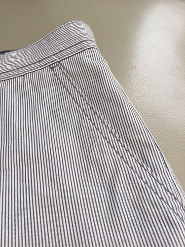 MEN'S SHORTS BOSTON CREW by GEORGE BLUE STRIPE SIZE 34 WAIST 100% COTTON - Picture 5 of 12