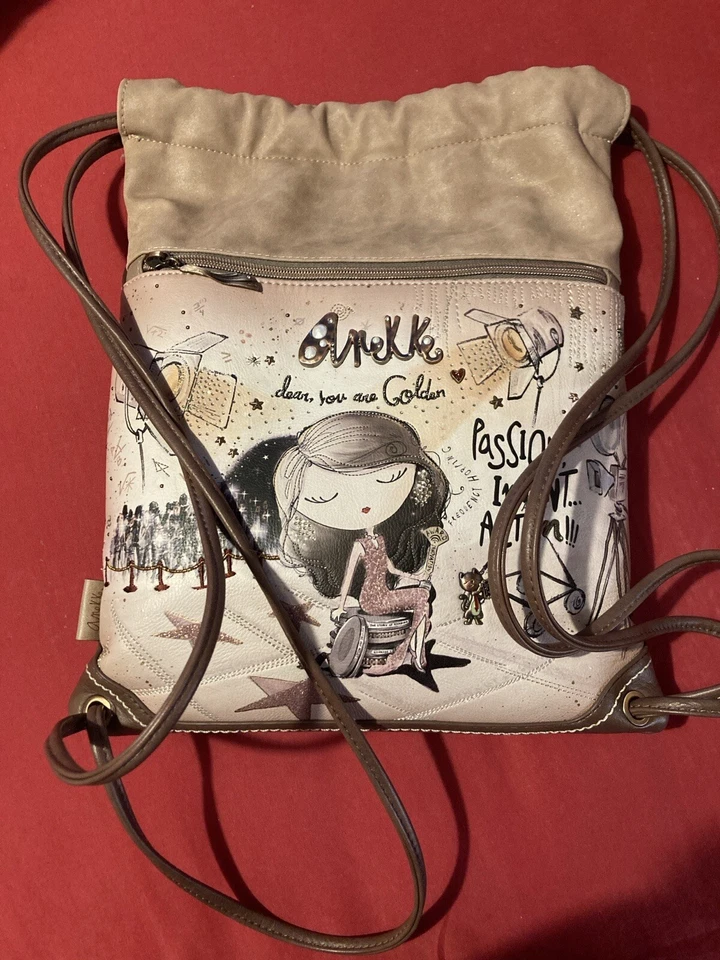 Anekke Hollywood Sack Backpack Rucksack Rucksack Multicolor Neuwertig