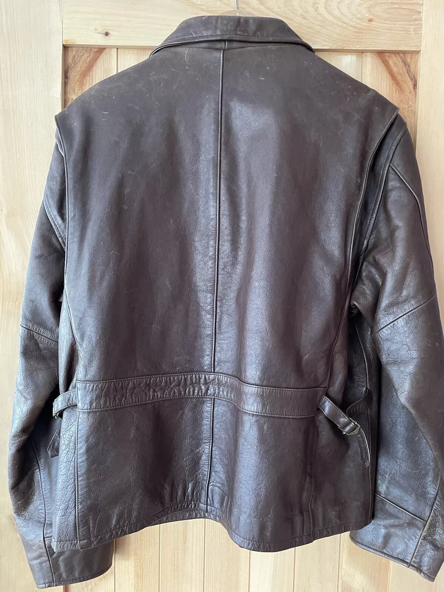 Vintage Ralph Lauren POLO SPORT Leather Jacket LARGE | eBay