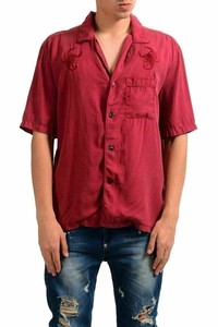 camisa burdeos hombre