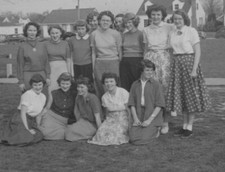 9F Photograph Group Portrait Pretty Women Lovely Lady Dresses 1940-50’s