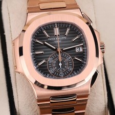 Patek Philippe Nautilus 5980-1R DISCONTINUED 40mm Rose Gold Black Dial Full Set 10