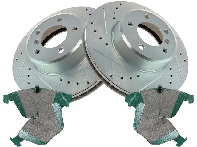 For 2007 BMW 525xi Brake Pad and Rotor Kit Front 25338TFMX Brake Rotor ...