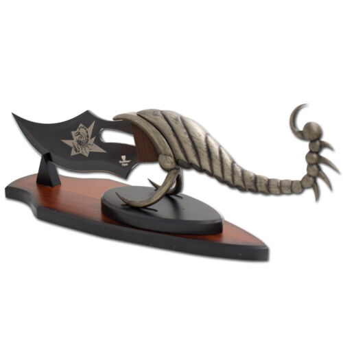 Schlangenauge Fantasie Skorpion Dolchmesser mit Ausstellungsständer - Bild 3 von 9