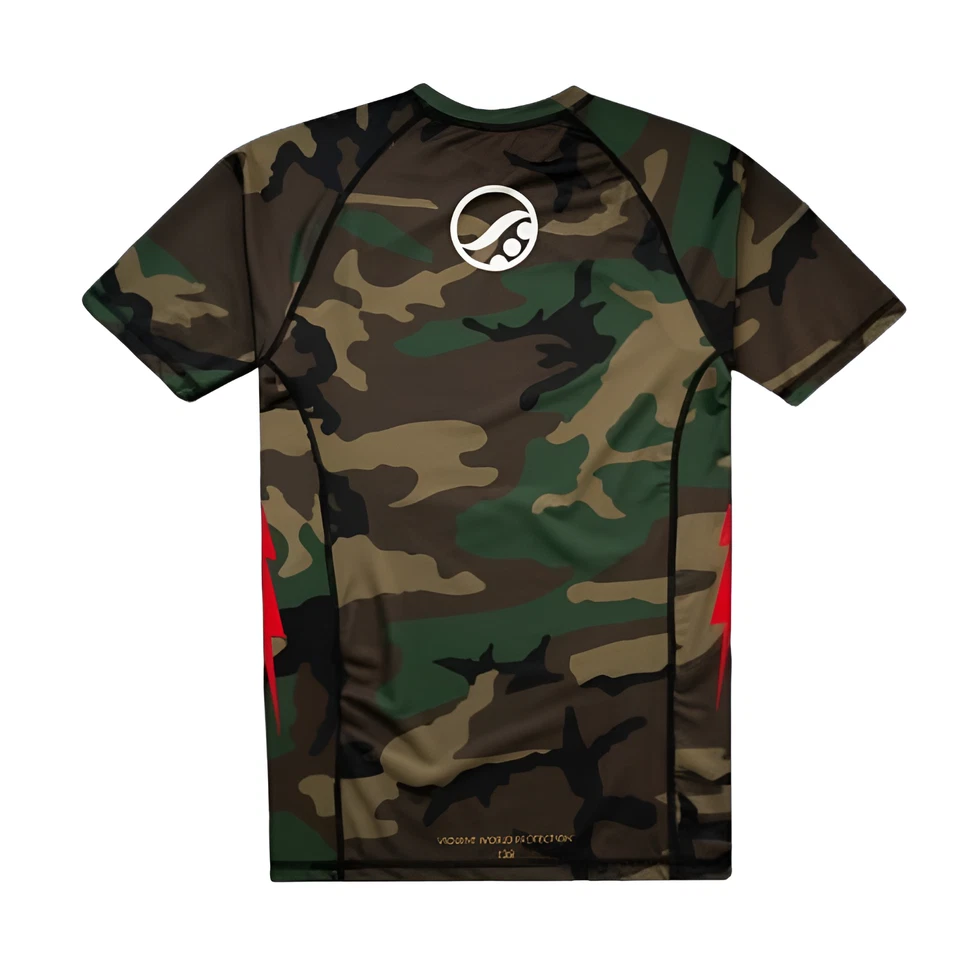 Shoyoroll Defcon x BJJ Rash Guard Short Sleeve Jiu Jitsu MMA Camo Gear - Image 2 of 4