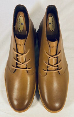 COLE HAAN ZERØGRAND Chukka C36291 Golden Honey Waterproof Leather
