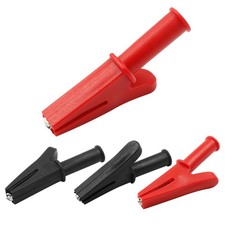 4pcs Insulated Alligator Clips Heavy Duty Alligator Clamps 30A Nickel Plated ...